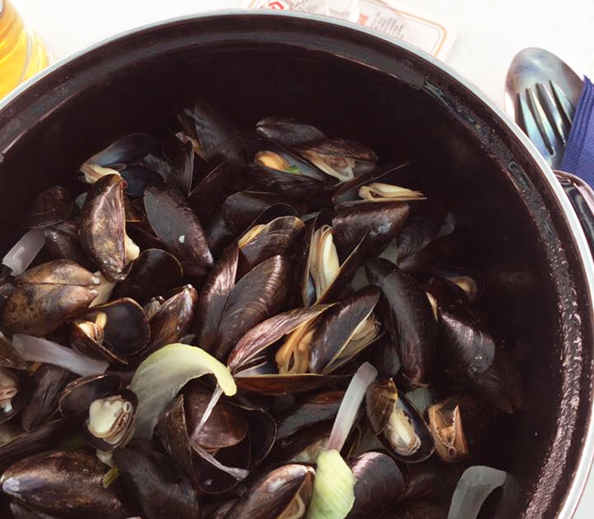 Moules frites marinières
