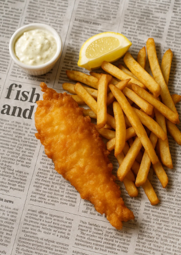 Le fish and chips