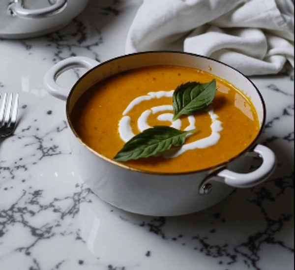 Soupe de potiron à la crème